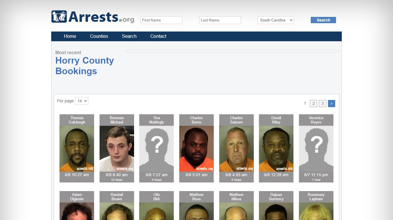 Horry County Arrests and Inmate Search